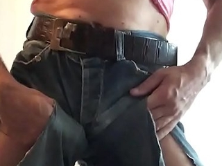 Paroxysmal my cock in Ripped jeans