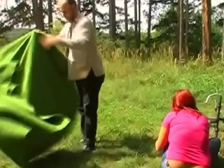 Breasty teenager makes this elderly dude one pleased camper